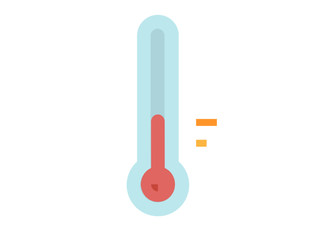卡通夏天高温温度计元素GIF动态图